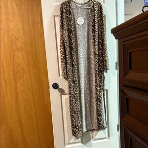 Umgee Animal Print Cardigan
